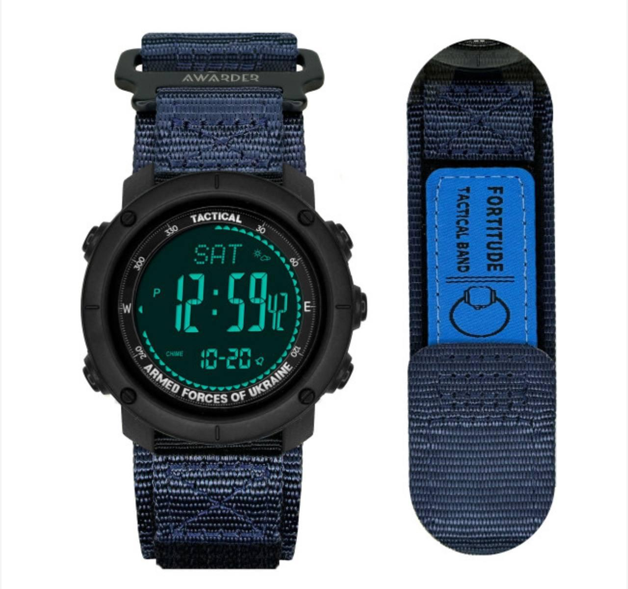 Чоловічий годинник Awarder 036 Nylon Black-Blue 1202-0100