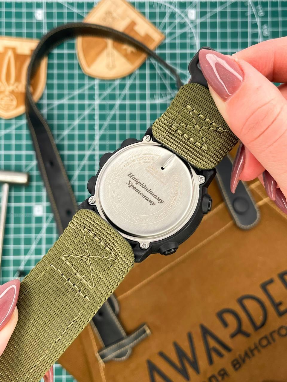 Чоловічий годинник Awarder 036 Nylon Black-Army Green 1202-0099