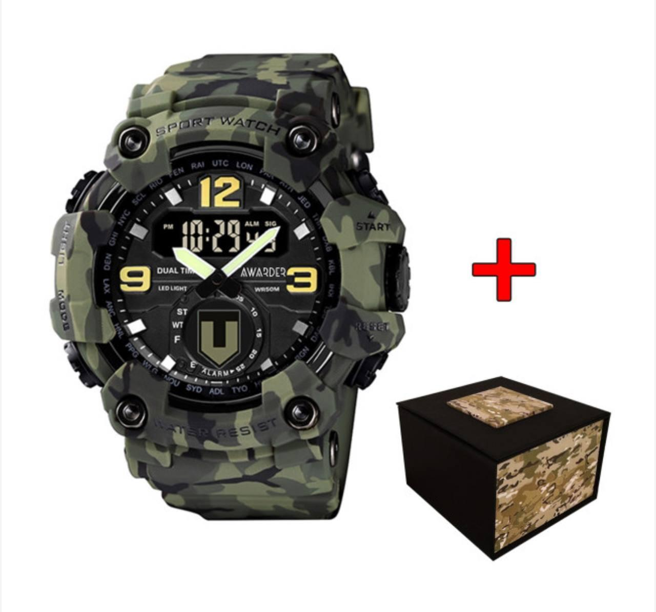 Чоловічий годинник Awarder 004 ТРО Camo Green 1202-0154
