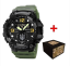 Чоловічий тактичний годинник Awarder 003 Тризуб срібло Army Green-Black 1202-0116