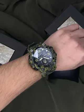 Тактичний годинник Awarder 003 Тризуб золото Army Green 1202-0096