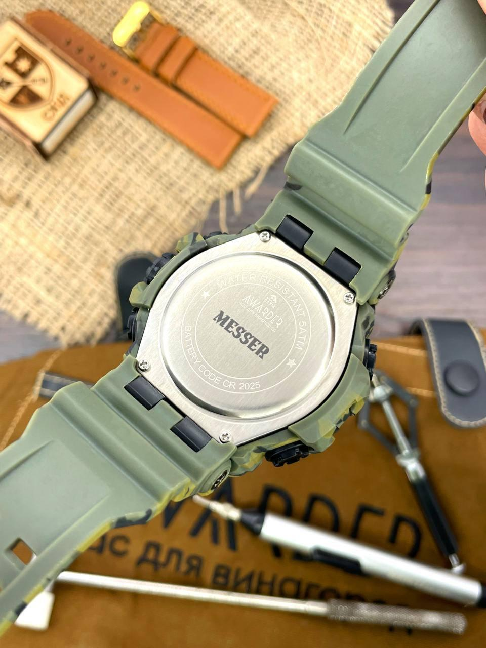 Тактичний Чоловічий годинник Awarder 003 ЗСУ Camo Green 1202-0126
