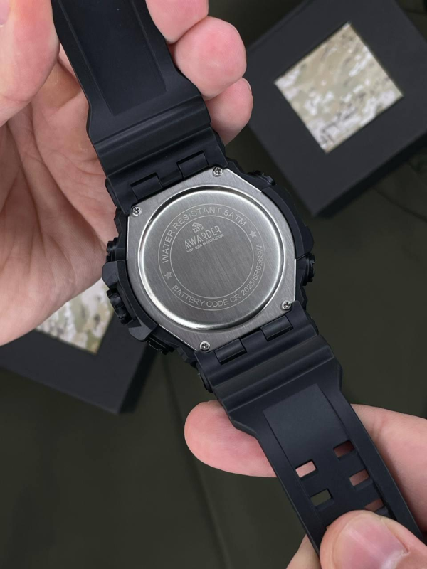 Тактичний Годинник Awarder 001 Тризуб золото All Black 1202-0131