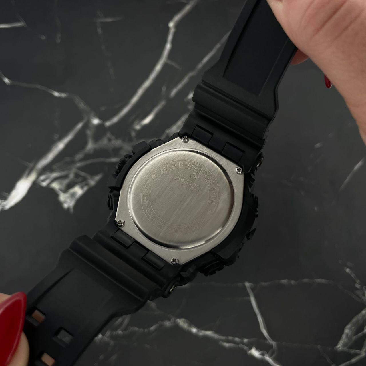 Годинник наручний Awarder 001 Поліція All Black 1202-0132
