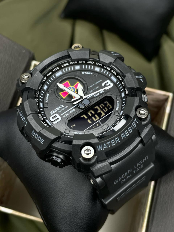 Тактичний годинник Awarder 001 ЗСУ All Black 1202-0127