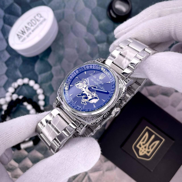 Годинник Awarder 021-3D Де би не був Silver-Black Steel 🔥 Модель: 1202-0189