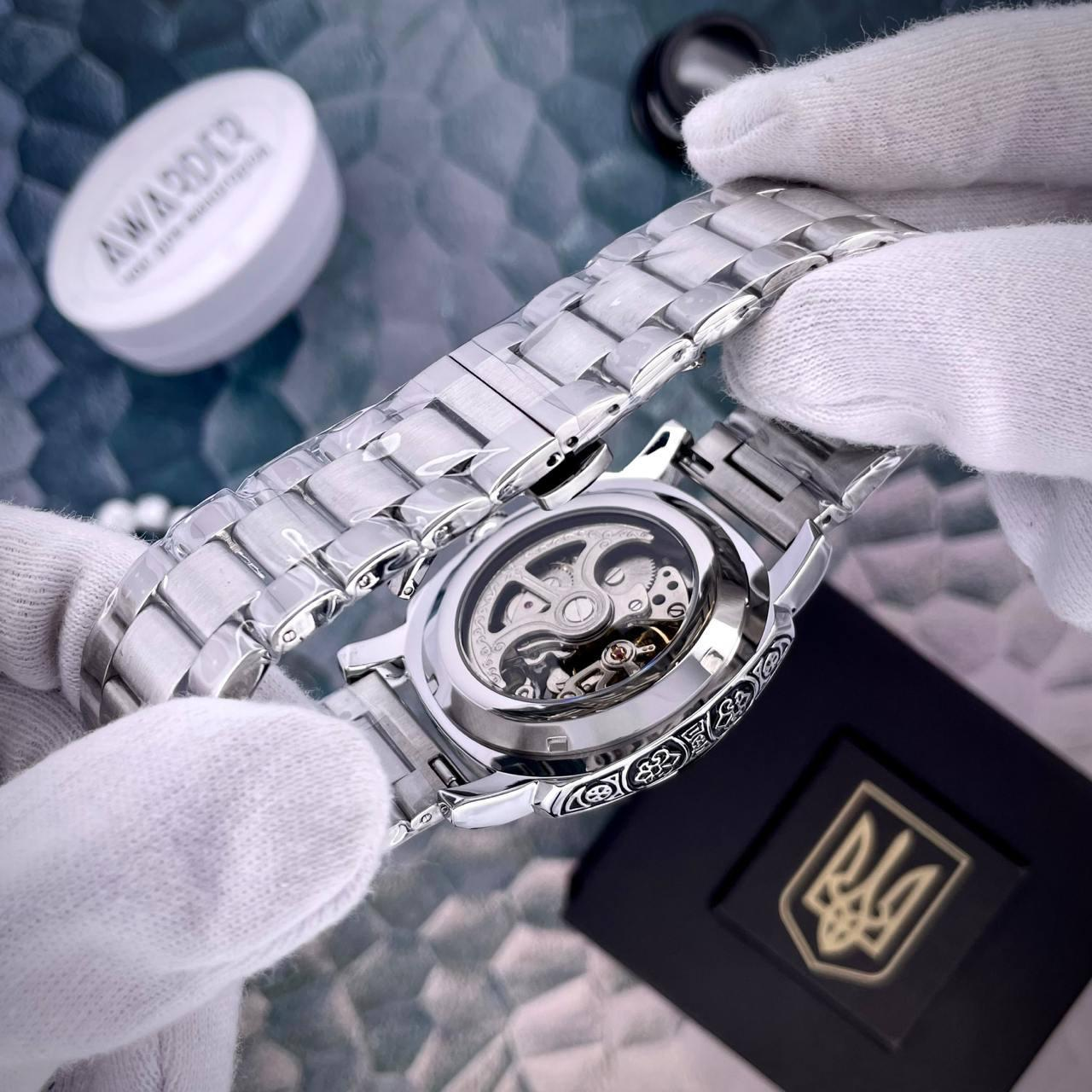 Годинник Awarder 021-3D Де би не був Silver-Black Steel 🔥 Модель: 1202-0189