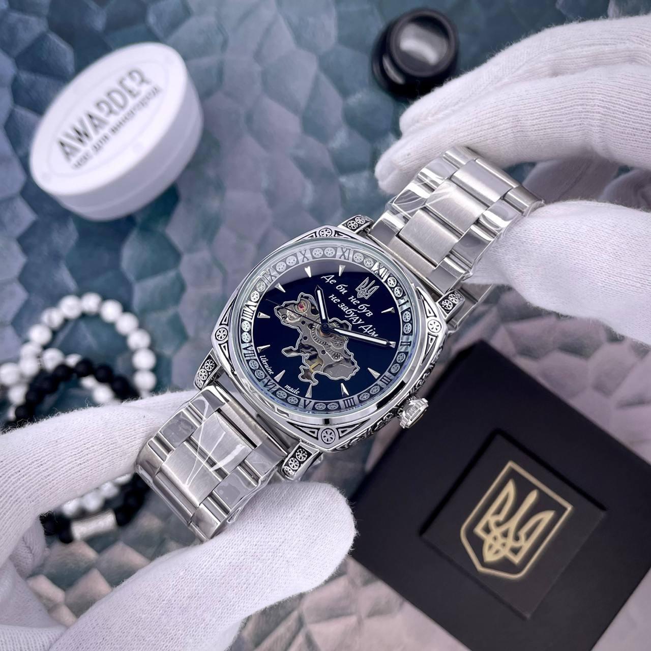 Годинник Awarder 021-3D Де би не був Silver-Black Steel 🔥 Модель: 1202-0189 - Фото 2