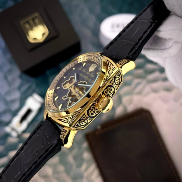Годинник Awarder 021-3D Де б не був Gold-Black 🔥 Модель: 1202-0187