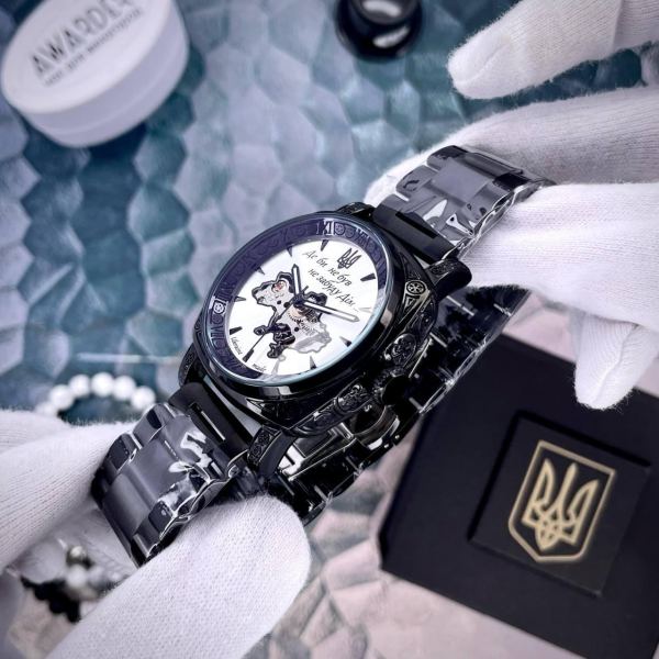 Годинник Awarder 021-3D Де би не був Black-White Steel 🔥 Модель: 1202-0192