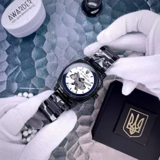 Годинник Awarder 021-3D Де би не був Black-White Steel 🔥 Модель: 1202-0192