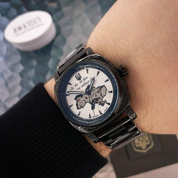 Годинник Awarder 021-3D Де би не був Black-White Steel 🔥 Модель: 1202-0192