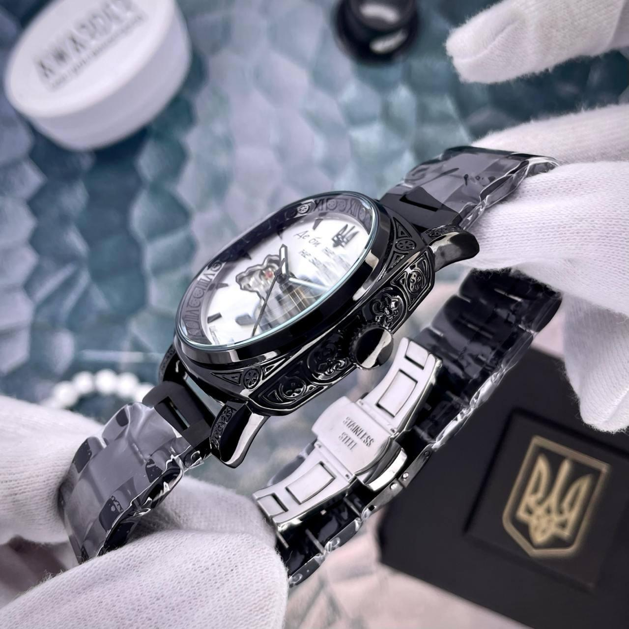 Годинник Awarder 021-3D Де би не був Black-White Steel 🔥 Модель: 1202-0192