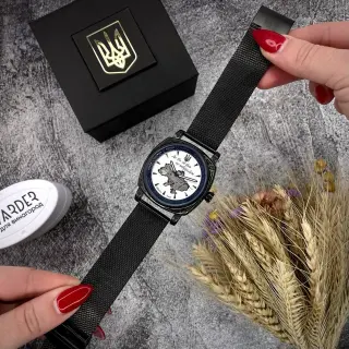 Годинник Awarder 021-3D Де б не був Black-White Mesh 🔥 Модель: 1202-0182