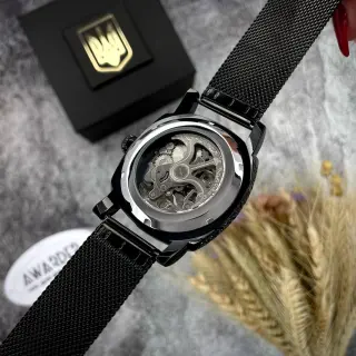 Годинник Awarder 021-3D Де б не був Black-White Mesh 🔥 Модель: 1202-0182