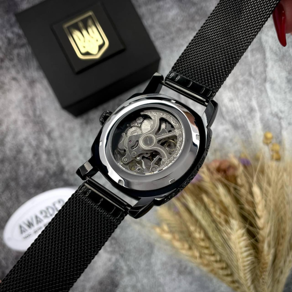 Годинник Awarder 021-3D Де б не був Black-White Mesh 🔥 Модель: 1202-0182