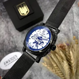 Годинник Awarder 021-3D Де б не був Black-White Mesh 🔥 Модель: 1202-0182