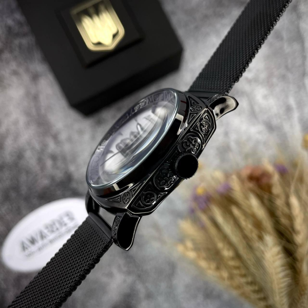Годинник Awarder 021-3D Де б не був Black-White Mesh 🔥 Модель: 1202-0182