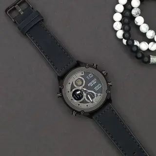 Годинник наручний Awarder 017 Тризуб золото All Black 1202-0123