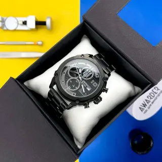 Годинник Тризуб сірий Black-Black Steel 1202-0092