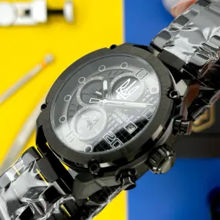 Годинник Тризуб сірий Black-Black Steel 1202-0092