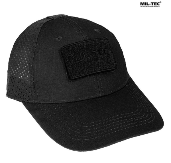 Бейсболка MIL-TEC Net Baseball Cap Black з сіткою