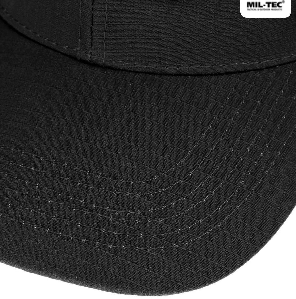 Бейсболка MIL-TEC Net Baseball Cap Black з сіткою