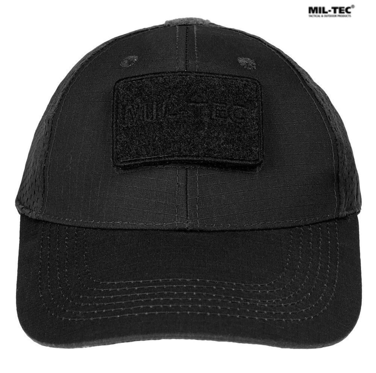 Бейсболка MIL-TEC Net Baseball Cap Black з сіткою