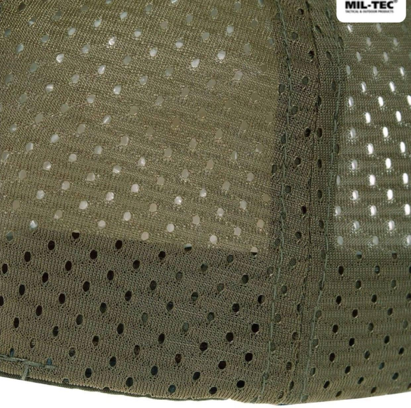 Бейсболка MIL-TEC Net Baseball Cap Olive з сіткою