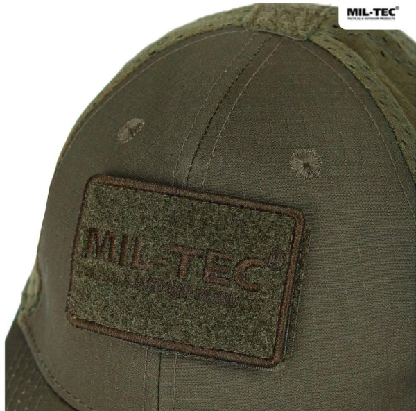 Бейсболка MIL-TEC Net Baseball Cap Olive з сіткою