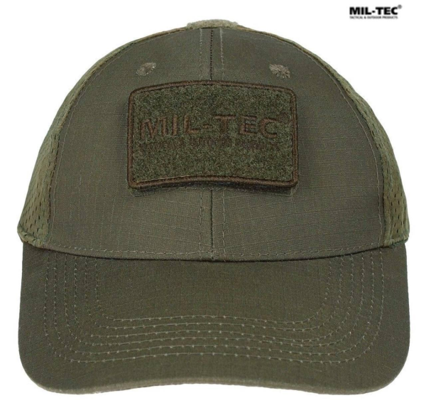 Бейсболка MIL-TEC Net Baseball Cap Olive з сіткою