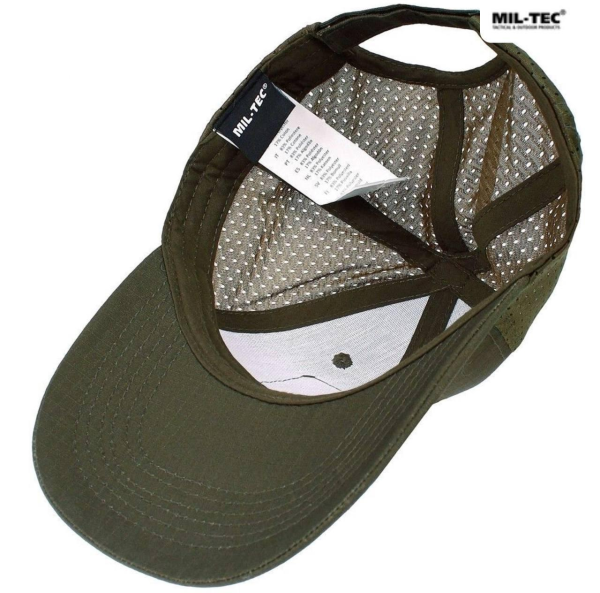 Бейсболка MIL-TEC Net Baseball Cap Olive з сіткою
