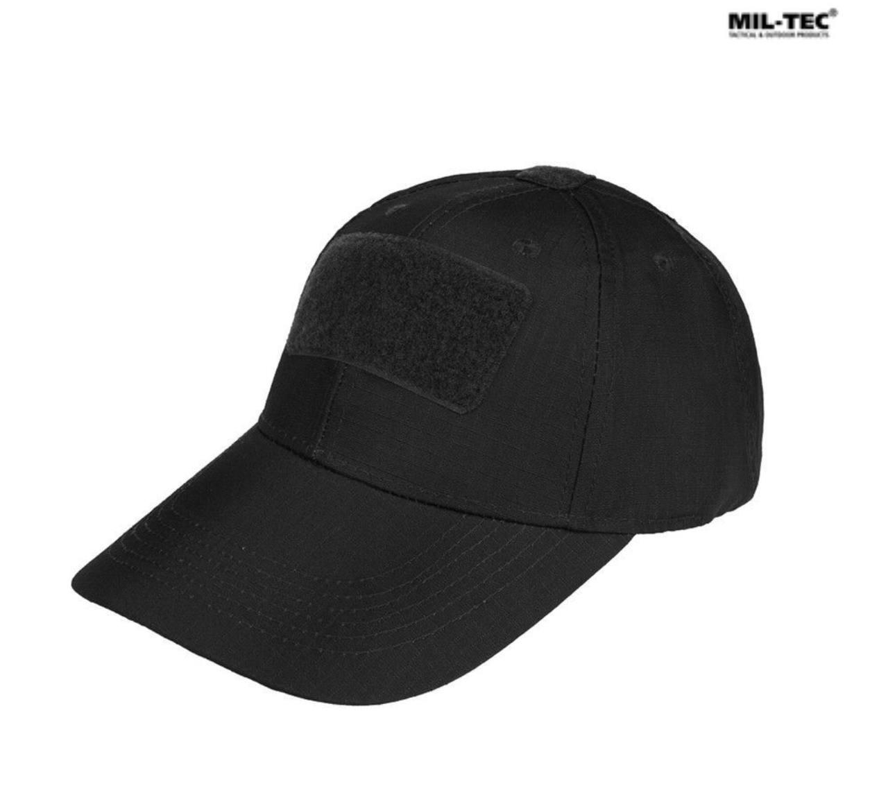 Бейсболка тактична MIL-TEC Tactical Baseball Cap Чорна