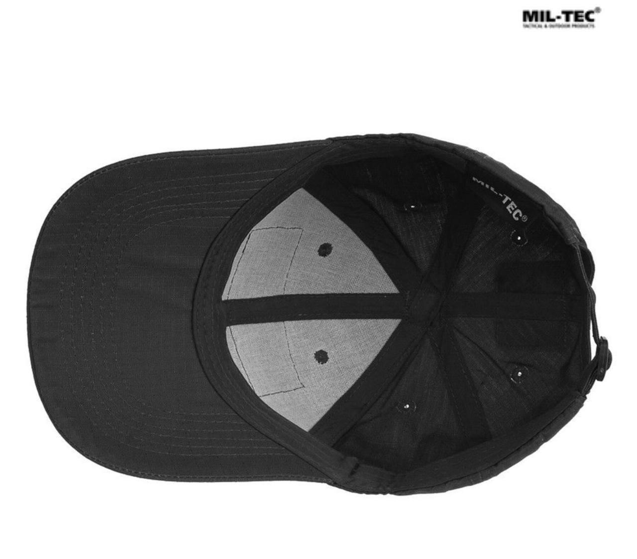 Бейсболка тактична MIL-TEC Tactical Baseball Cap Чорна