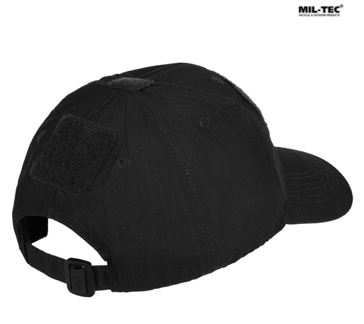 Бейсболка тактична MIL-TEC Tactical Baseball Cap Чорна