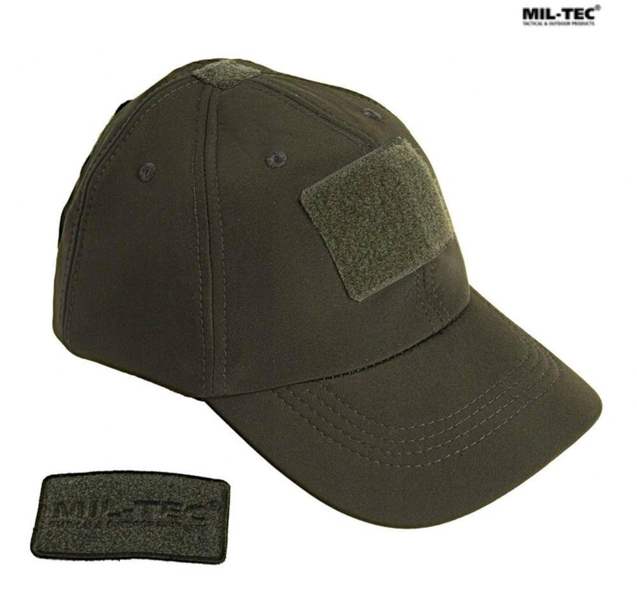 Бейсболка тактична тепла MIL-TEC SoftShell Baseball Cap Olive