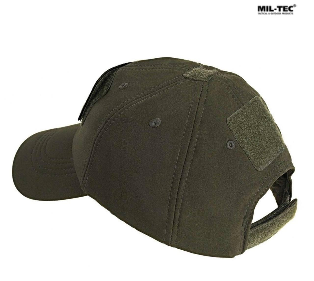 Бейсболка тактична тепла MIL-TEC SoftShell Baseball Cap Olive