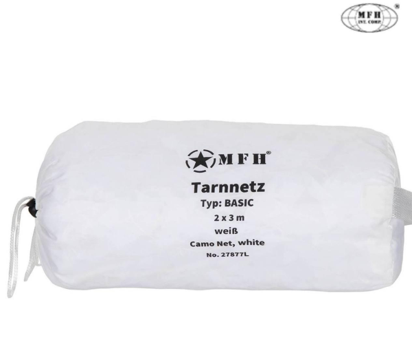 Маскувальна сітка MFH Camo Net «Basic» 2x3 м White