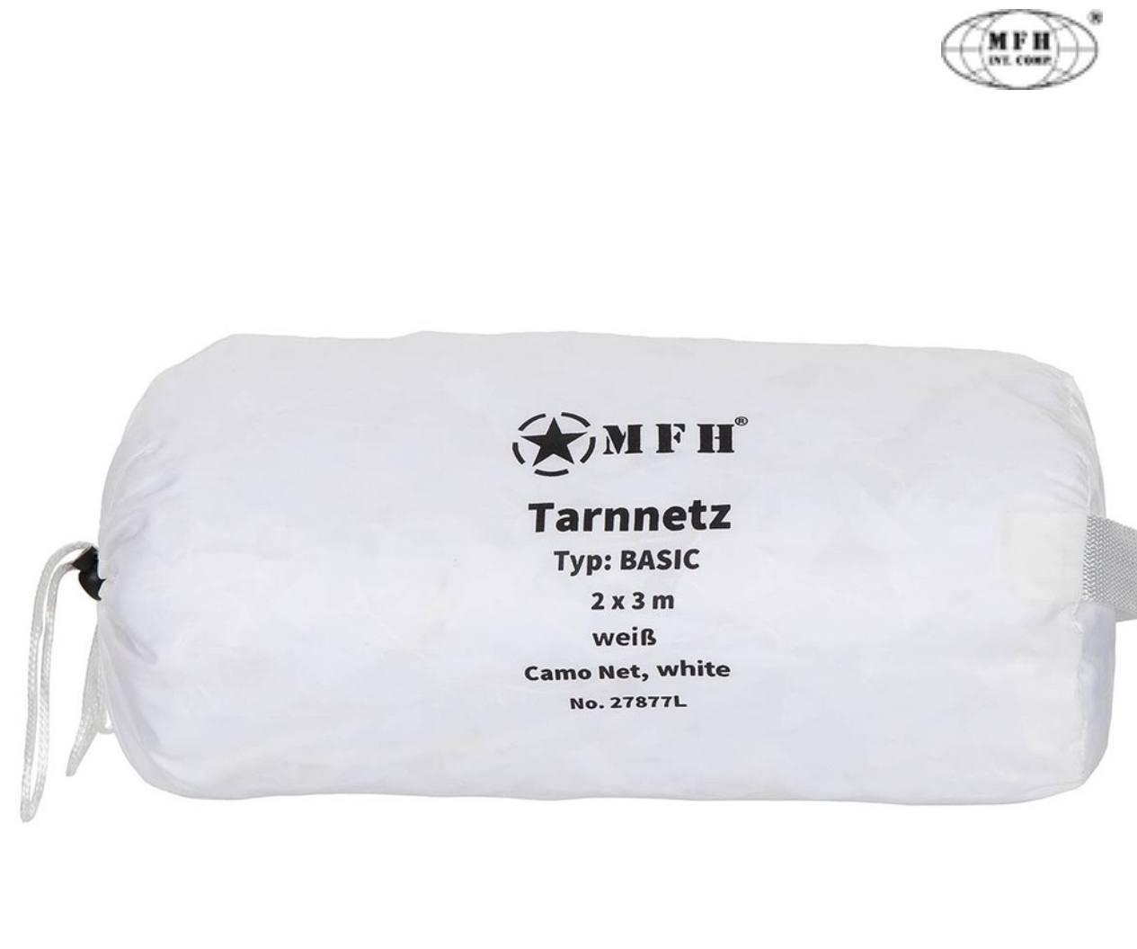 Маскувальна сітка MFH Camo Net «Basic» 2x3 м White
