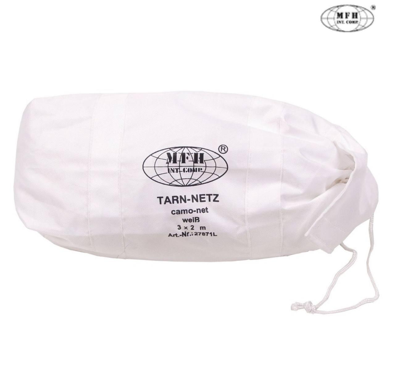 Маскувальна сітка зимова біла MFH Camo Net 2x3 м White