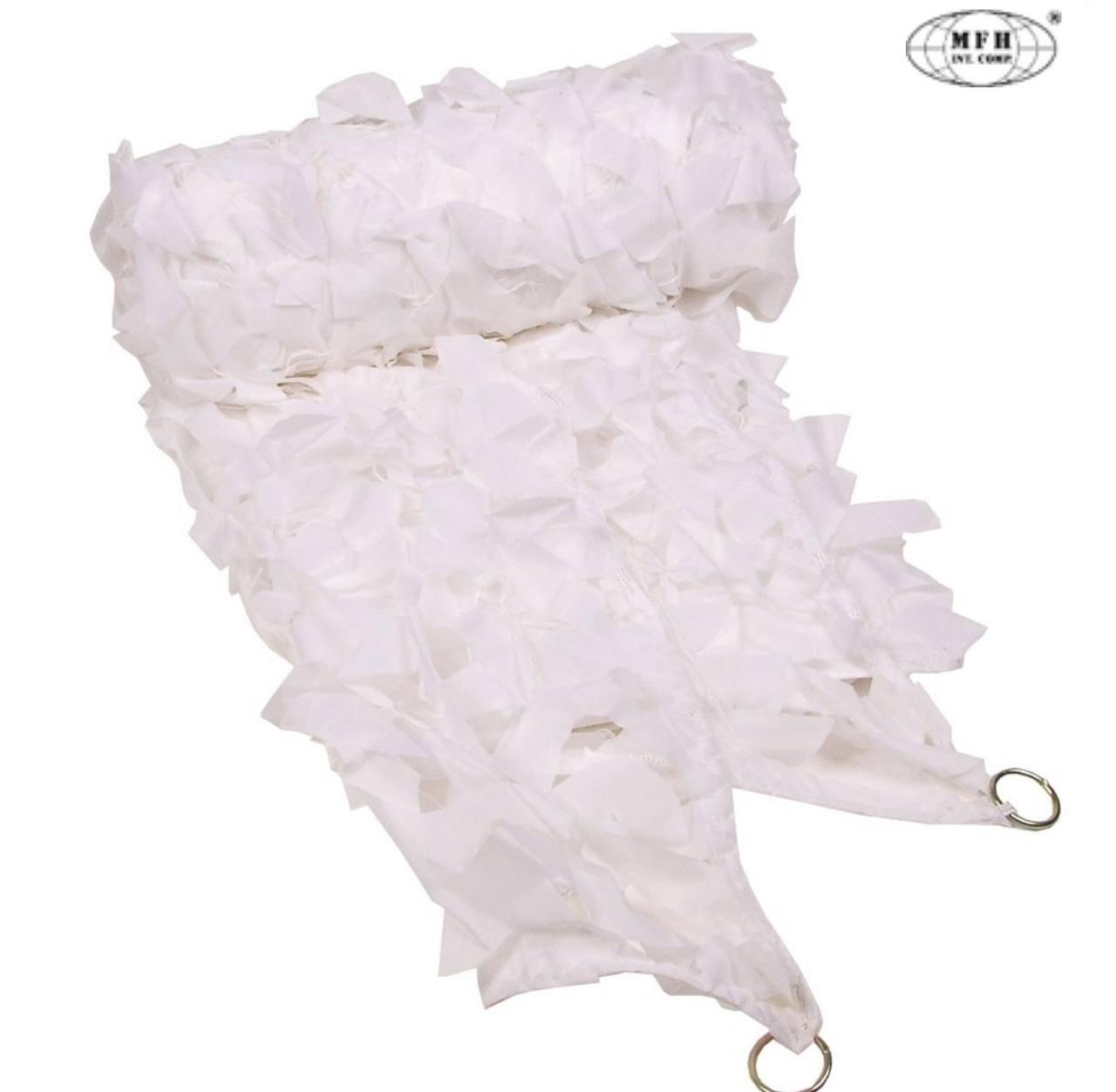 Маскувальна сітка зимова біла MFH Camo Net 2x3 м White