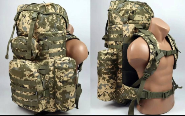 Тактичний Рюкзак 80 литрів Cordura 1000D піксель