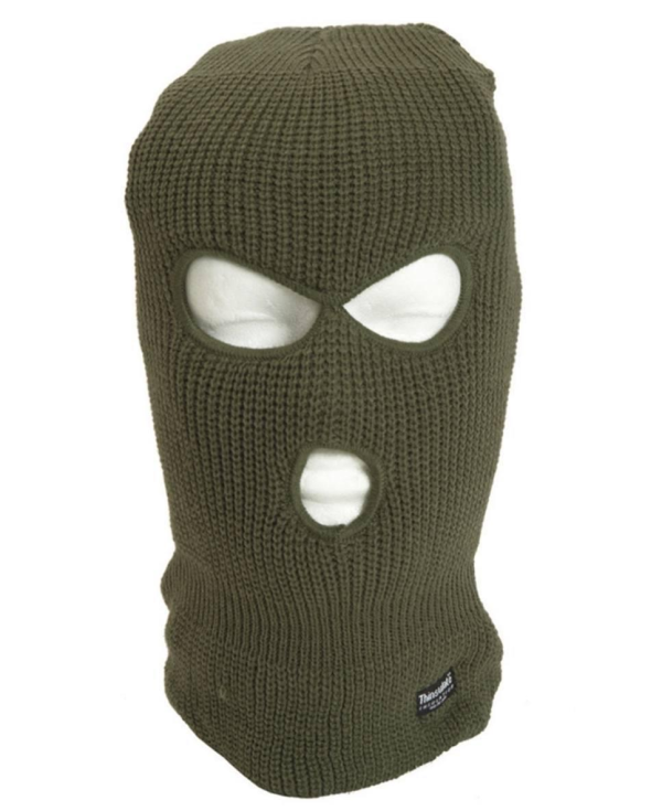 Балаклава KOPFHAUBE BALACLAVA 3-LOCH THINSULATE™OLIV. Зимова. 3М
