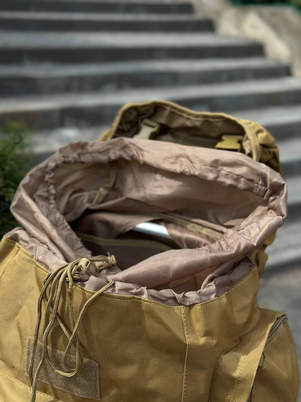 Рюкзак Койот тактичний Каркасний 80л Coyote Алюмінієва рама