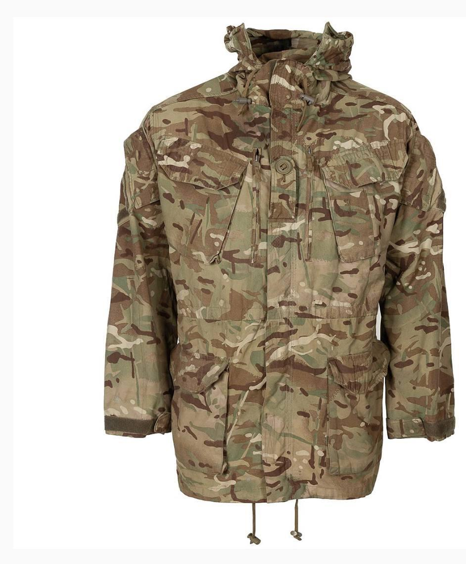 Оригінальна парка Brit. Kommandojacke "Smock", MTP tarn, winddicht, gebr.