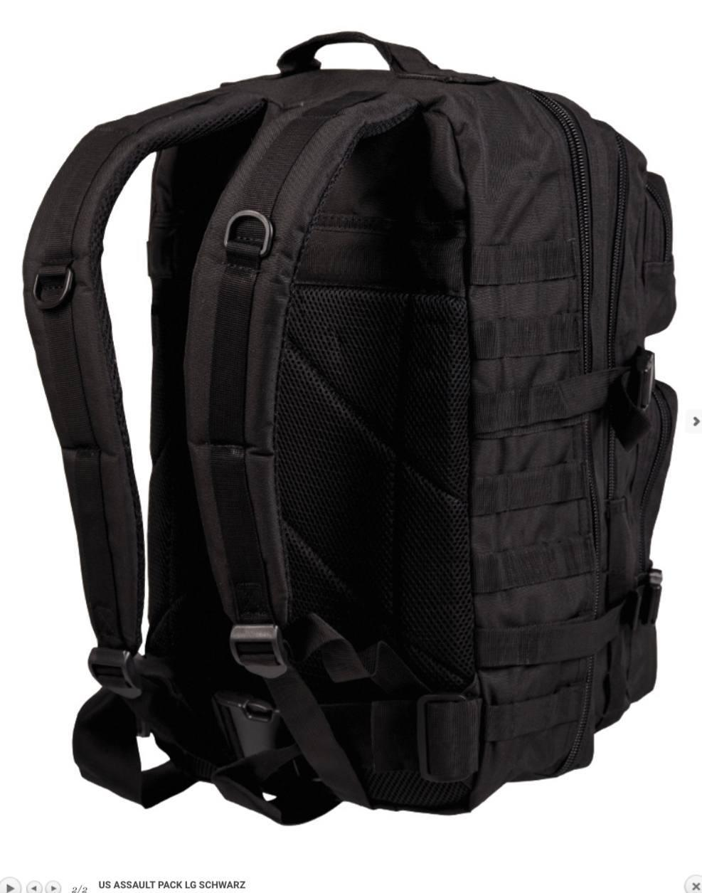 рюкзак чорний 36 л Рюкзак MIL-TEC