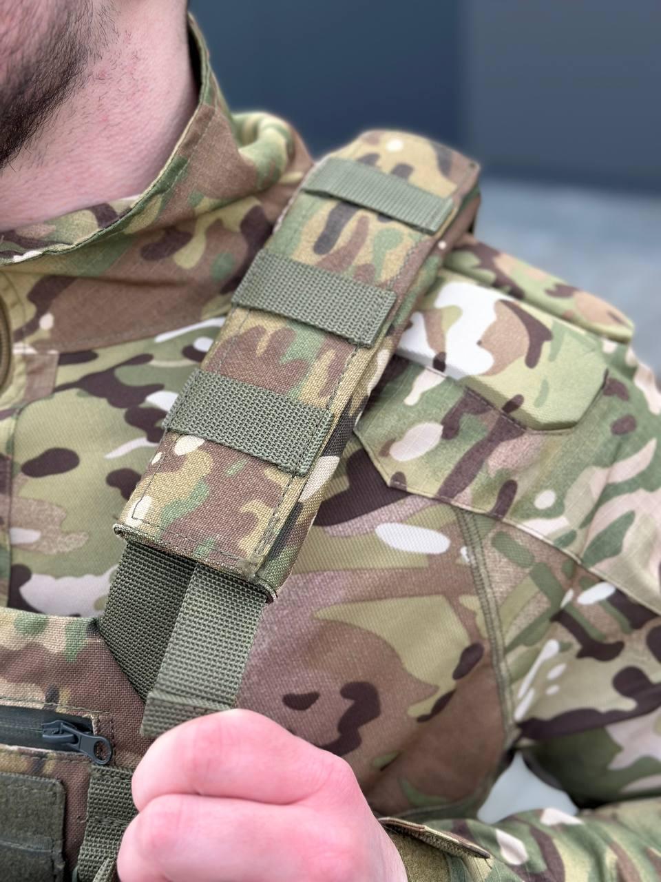 Плитоноска MOLLE Multicam з підсумками для магазинів - Фото 8