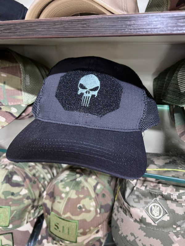 Бейсболка тактична «Punisher» Rip-Stop Black 5.0