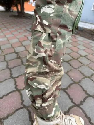 Штани мультикам ріпстоп демісезон з наколінниками