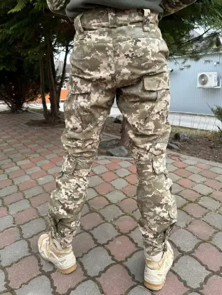 Штани піксель ріпстоп демісезон з наколінниками